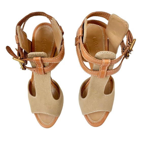 Chloé Wedge Heels Size 37.5 EU - Picture 6 of 15